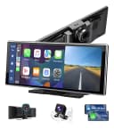 ALGONETO Estéreo Portátil 11,26" con CarPlay y Cámara de Tablero