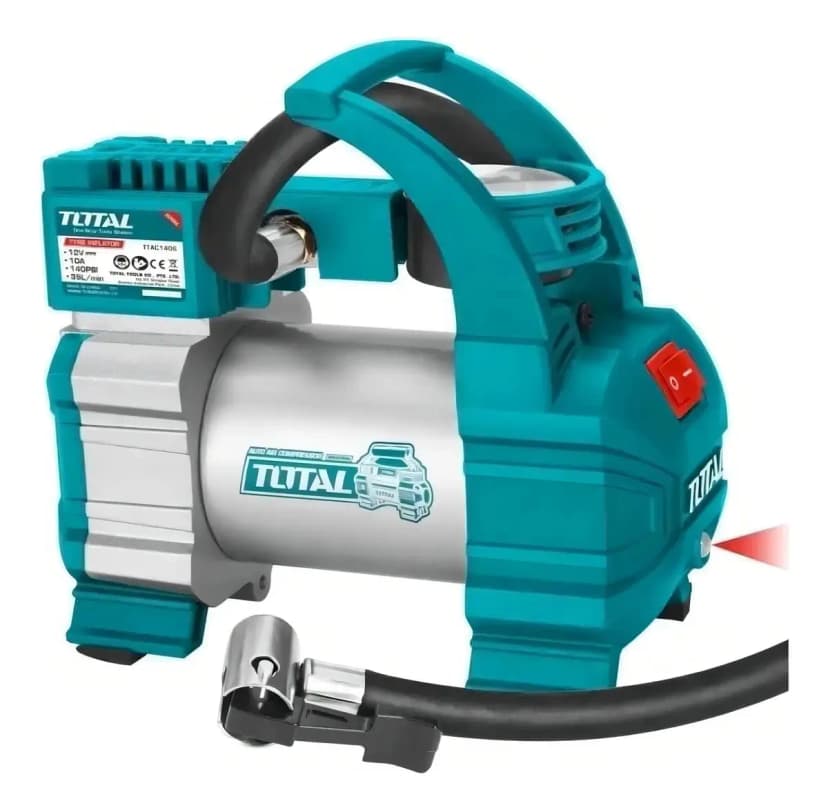 Compresor Total Tools Ttac1406 Color Turquesa/Gris
